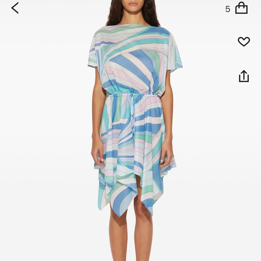 Pucci iride-print cotton mini dress